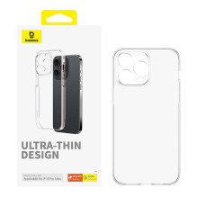 „iPhone 15 ProMax Baseus OS-Lucent“ serijos telefono dėklas (skaidrus)