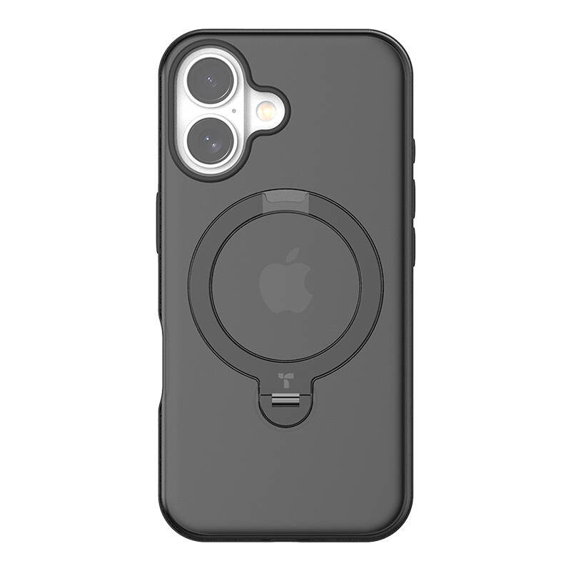 „Torras Ostand“ sukamasis dėklas, skirtas „iPhone 16 Plus“ (juodas)