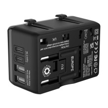 Blitzwolf BW-TA1 4 viename kelioninis adapteris 2xUSB + C + PD 20W