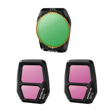 „Sunnylife A3S-FI925CPL“ reguliuojamo objektyvo filtras, CPL+ND8+ND16, skirtas „AIR 3S“ (3 vnt.)