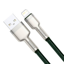USB laidas, skirtas „Lightning Baseus Cafule“, 2.4A, 1m (žalias)