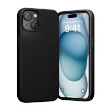 „Vention KUFB0-20“ silikoninis dėklas, skirtas „iPhone 15 Plus“ (juodas)