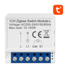 Išmanusis jungiklio modulis „ZigBee Avatto LZWSM16-W1“ be neutralės TUYA