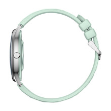 COLMI L28 Smart Watch (Silver-green + green leather strap)