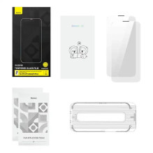 Tempered Glass Baseus Corning for iPhone 13 Pro Max / 14 Plus with built-in dust filter