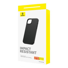Phone Case for iPhone 15 Plus Baseus Fauxther Series (Black) Phone Case for iPhone 15 Plus Baseus Fauxther Series (Black)