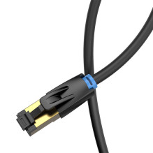 Network Cable CAT8 SFTP Vention IKABF RJ45 Ethernet 40Gbps 1m Black Network Cable CAT8 SFTP Vention IKABF RJ45 Ethernet 40Gbps 1m Black