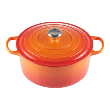 Virtuvės Indai - Le Creuset Signature Keptuvė 28cm Apvalus Ketaus Raudona