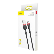 Baseus Cafule Micro USB laidas 1.5A 2m (raudonas+juodas)