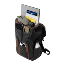Nešiojamojo kompiuterio kuprinė Tomtoc VintPack-TA1, 22L / 15,6\'\' (juoda)