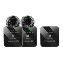 Belaidis prisegamas mikrofonas PULUZ 2 TX + 1 RX