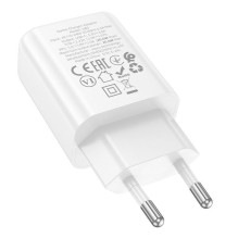 Hoco N60 Gentle single port PD20W charger(EU) White Hoco N60 Gentle single port PD20W charger(EU) White