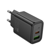 Hoco N61 Gentle PD20W+QC3.0 charger(EU) Black Hoco N61 Gentle PD20W+QC3.0 charger(EU) Black