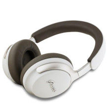 Guess PU Leather Script Logo ANC / ENC Wireless Headphone Beige Guess PU Leather Script Logo ANC / ENC Wireless Headphone Beige