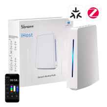 „Bramka iHost Hub WiFi“, „ZigBee“, „Bluetooth“, „Matter SONOFF AIBridge-26“, 4 GB, LAN