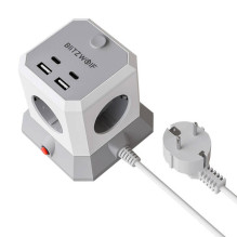 BlitzWolf BW-EC1 4xAC 2xUSB-A 2xUSB-C ilgintuvas BlitzWolf BW-EC1 4xAC 2xUSB-A 2xUSB-C ilgintuvas