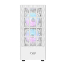 „Darkflash A290“ kompiuterio korpusas (baltas) + 3 RGB ventiliatoriai