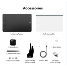 GRAPHIC TABLET 10X6.25" / BLACK DECO 01 V3 XPPEN