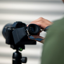 Kameros priedas - Caruba LCD vaizdo ieškiklis 3.2x didinimas minkštas silikonas