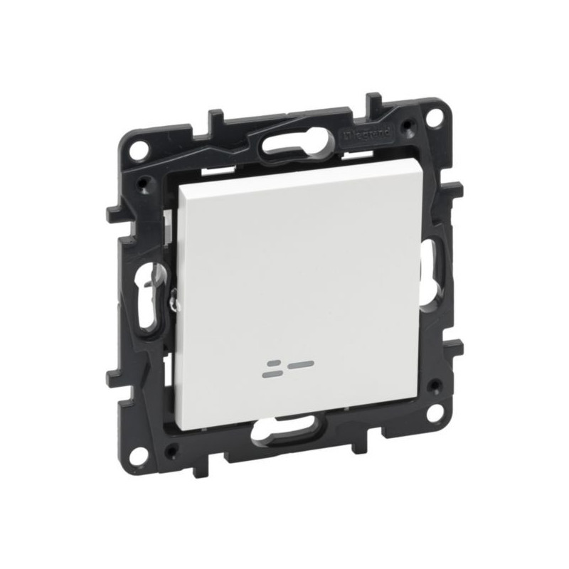 1-button switch with LED indication Legrand Niloe Step 863116 (white)