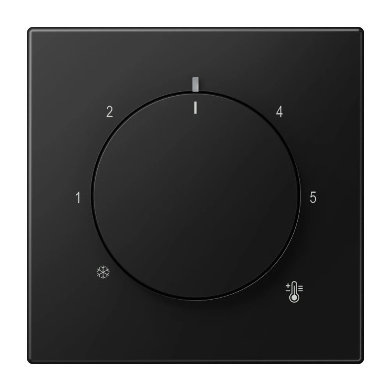 Thermostat cover JUNG LS1749BFSWM (matte black)