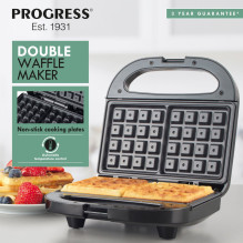 Progress EK5852PVDE Double Waffle Maker