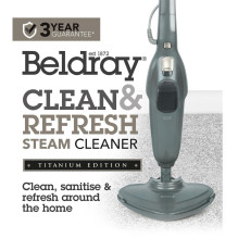 Beldray BEL01986VDER Clean and Refresh Steam Cleaner