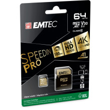 „Emtec MicroSDXC 64GB UHS-I U3 V30 A1 SpeedIN Pro“
