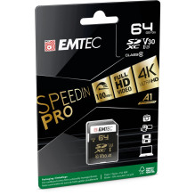 Emtec SDXC 64GB UHS-I U3 SpeedIN Pro