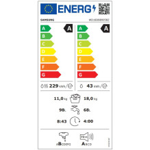 Skalbyklė-Džiovyklė SAMSUNG WD18DB8995BZT2