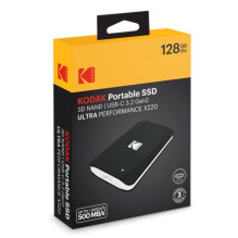 „Kodak“ SSD 3.2Gen2 X220 128GB nešiojamas diskas EKSSD128GX220K