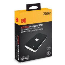 „Kodak“ SSD 3.2Gen2 X220 256 GB nešiojamasis diskas EKSSD256GX220K