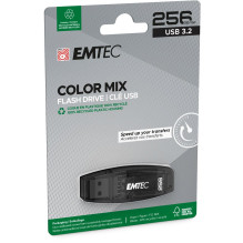 Emtec USB3.2 Color Mix C410 256GB juodas