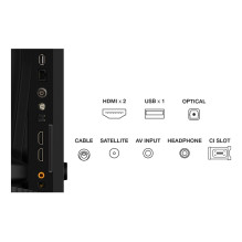 Televizorius - TCL 40S5K Full HD Smart TV 40" Wi-Fi Juodas