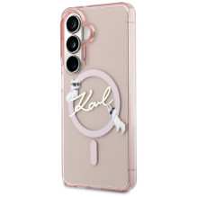 Karl Lagerfeld KARL LAGERFELD case for SAMSUNG S26 KLHMS26S5HKSCAP (Magnetic IML KC Script) pink