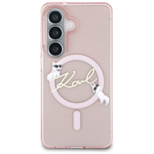 Karl Lagerfeld KARL LAGERFELD case for SAMSUNG S26 KLHMS26S5HKSCAP (Magnetic IML KC Script) pink