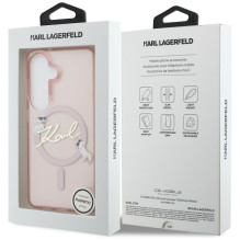 Karl Lagerfeld KARL LAGERFELD case for SAMSUNG S26 KLHMS26S5HKSCAP (Magnetic IML KC Script) pink