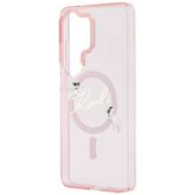 Karl Lagerfeld KARL LAGERFELD case for SAMSUNG S26 Ultra KLHMS26L5HKSCAP (Magnetic IML KC Script) pink
