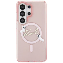 Karl Lagerfeld KARL LAGERFELD case for SAMSUNG S26 Ultra KLHMS26L5HKSCAP (Magnetic IML KC Script) pink