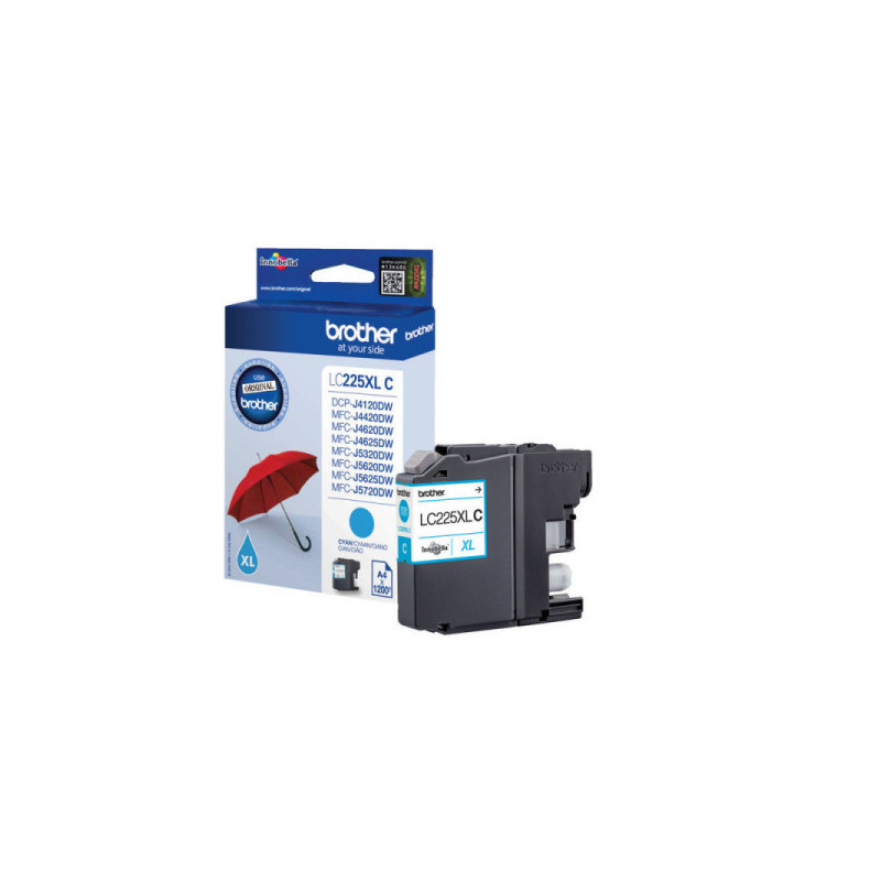 OEM cartridge Brother LC 225XL Cyan 1,2k (LC225XLC)
