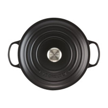 Virtuvės Indai - Le Creuset Signature Keptuvė 26cm Apvalus Ketaus Juodas
