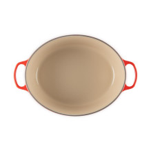 Virtuvės Indai - Le Creuset Signature Keptuvė 13.9L Ketaus Emalis Raudona vyšnia