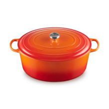 Virtuvinė Indų Rinkinys - Le Creuset Signature Keptuvė 40cm 13.9L Emaliuotas Ketaus Raudona