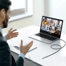 Adapter Joyroom 'SY-A09' black (Input: 'AUX' / Output: Female 'AUX')