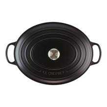 Virtuvinis Indas - Le Creuset Signature Ovalus Keptuvė 40cm Ketaus Juoda