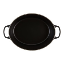 Virtuvinis Indas - Le Creuset Signature Ovalus Keptuvė 40cm Ketaus Juoda