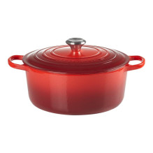 Puodas - Le Creuset Signature 22cm Ketaus Vyšnių Raudona