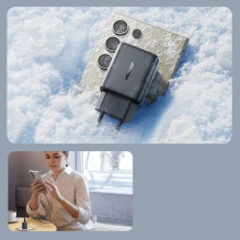 Charger Joyroom 'JR-TCF23' black (PD25W) + Type-C / Type-C cable