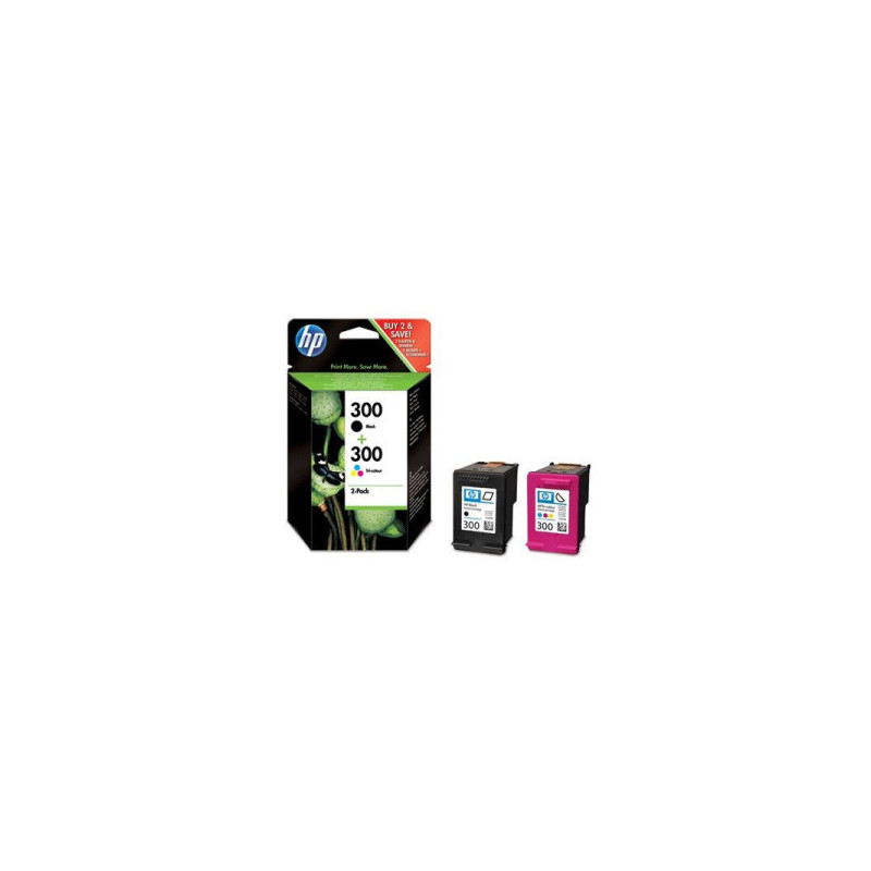 OEM kasetės HP No.300 Combopack Black / Tricolor (CN637EE)