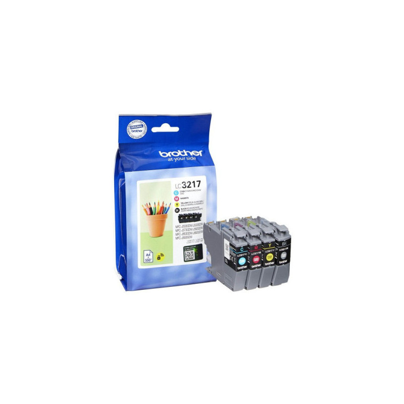 OEM Brother LC 3217 Cartridge Set (LC3217VALDR) BK / C / Y / M